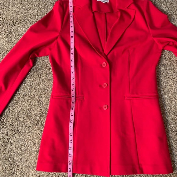 Coldwater Creek Red Blazer- 10 - Picture 4 of 5